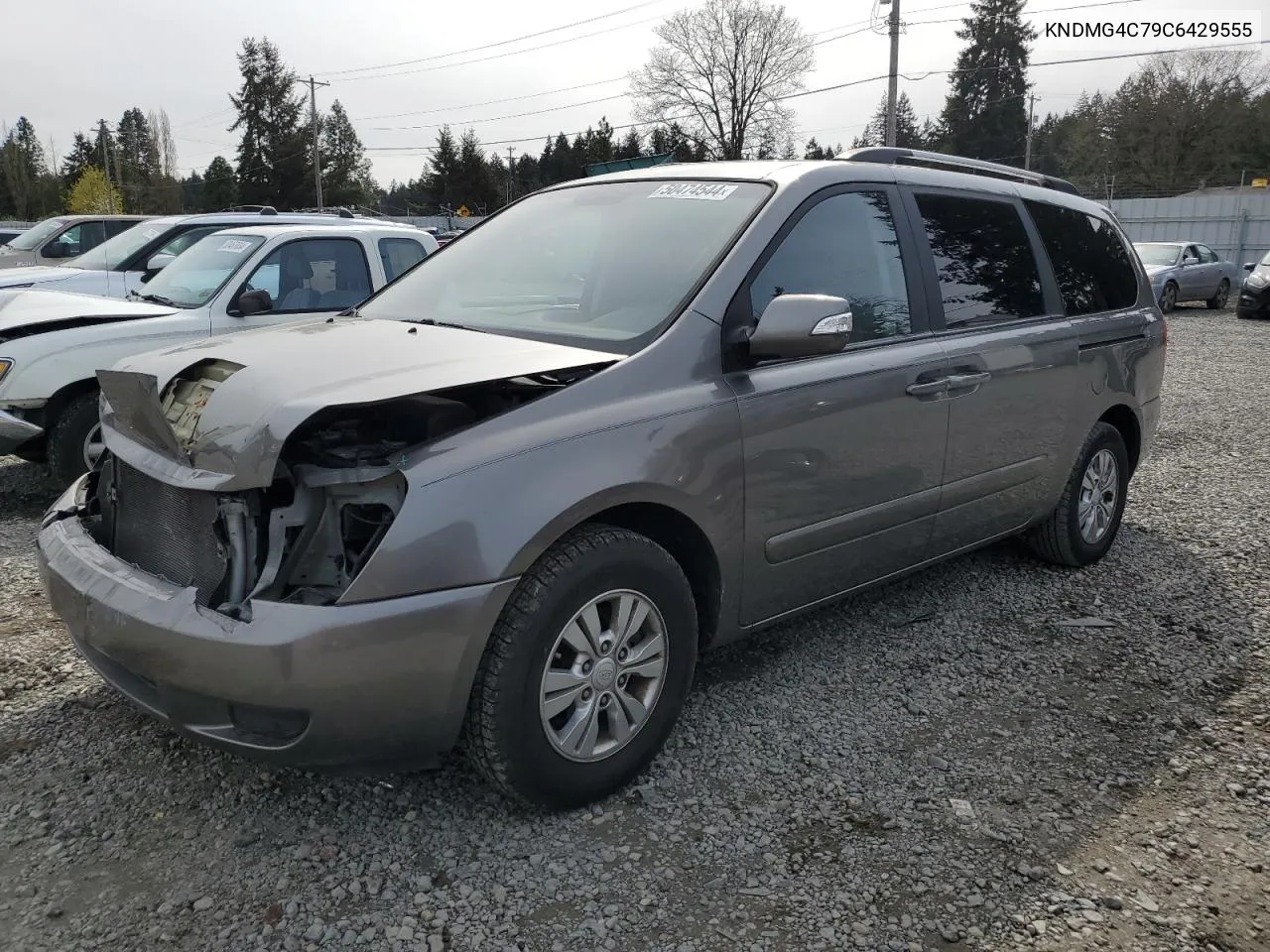 2012 Kia Sedona Lx VIN: KNDMG4C79C6429555 Lot: 50474544