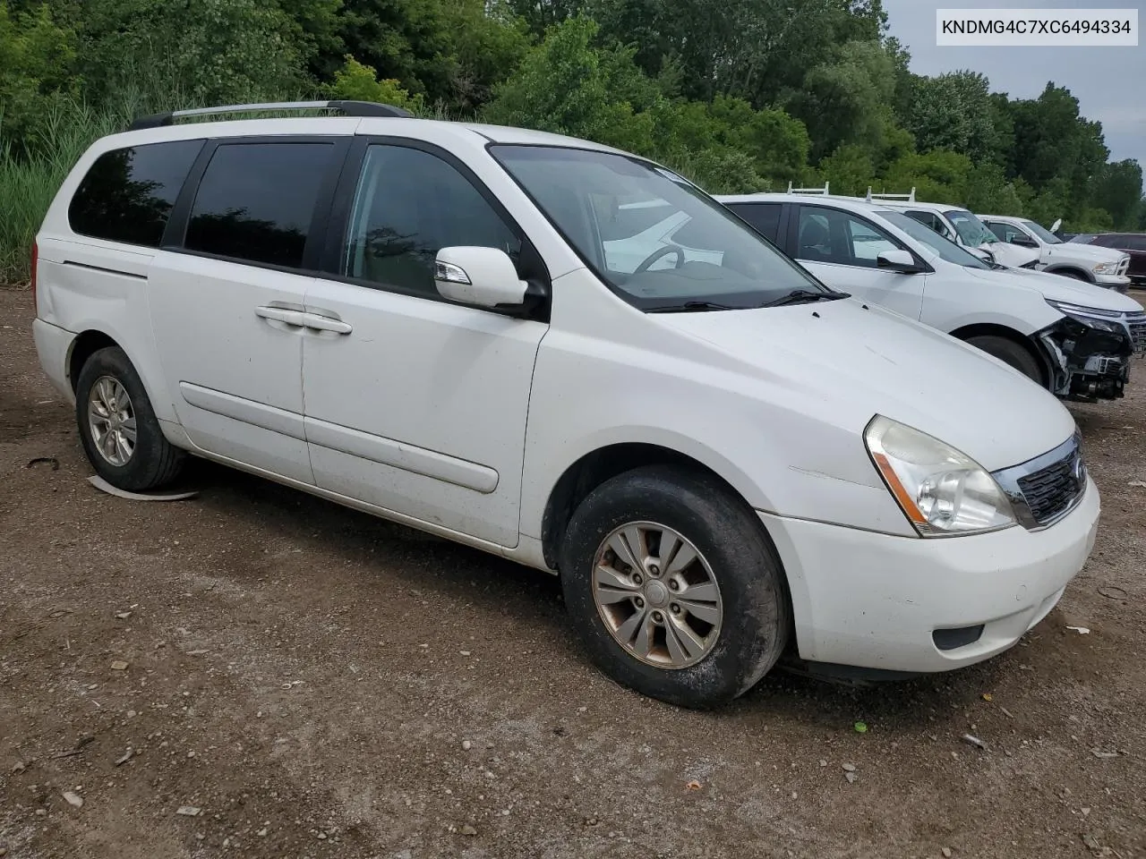 2012 Kia Sedona Lx VIN: KNDMG4C7XC6494334 Lot: 60884664