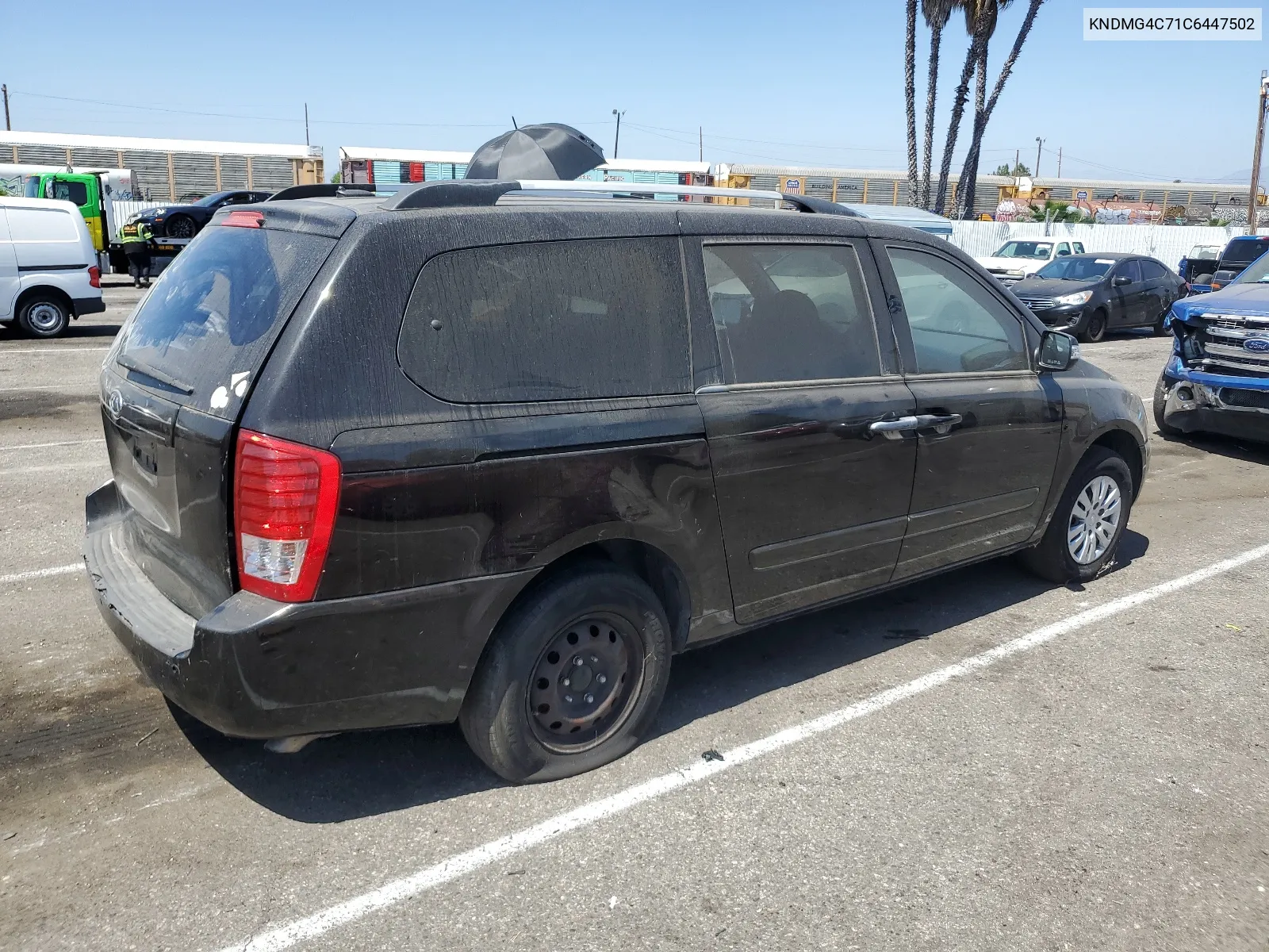 2012 Kia Sedona Lx VIN: KNDMG4C71C6447502 Lot: 60937944