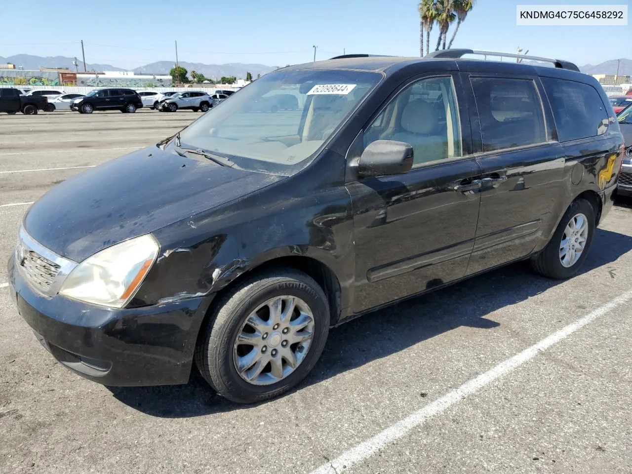 2012 Kia Sedona Lx VIN: KNDMG4C75C6458292 Lot: 62098644