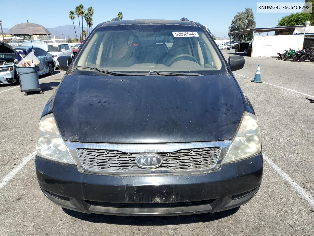 2012 Kia Sedona Lx VIN: KNDMG4C75C6458292 Lot: 62098644