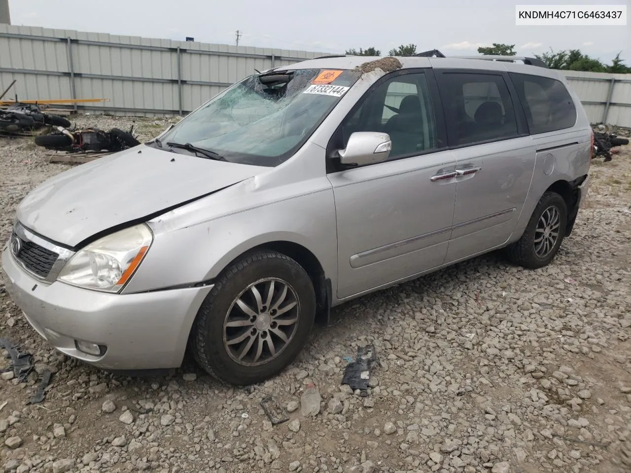 2012 Kia Sedona Ex VIN: KNDMH4C71C6463437 Lot: 67332144