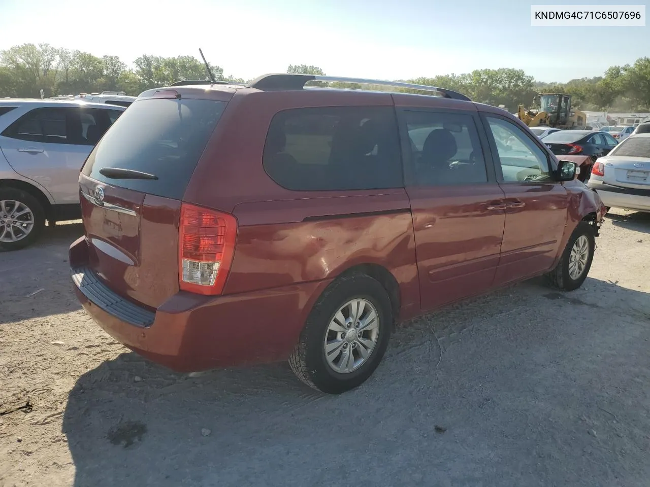 2012 Kia Sedona Lx VIN: KNDMG4C71C6507696 Lot: 69454464