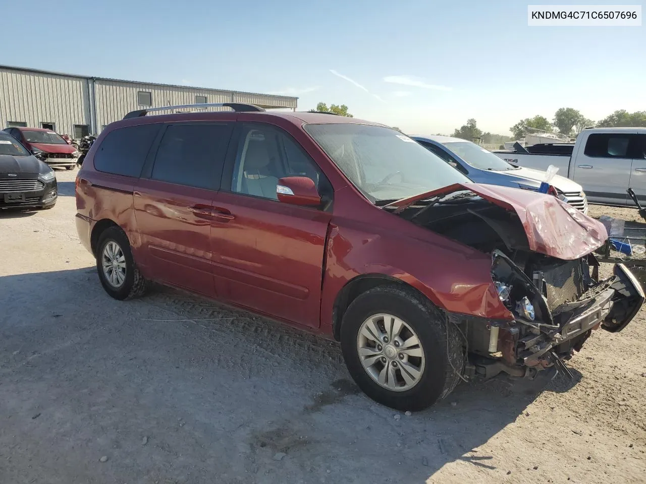 2012 Kia Sedona Lx VIN: KNDMG4C71C6507696 Lot: 69454464