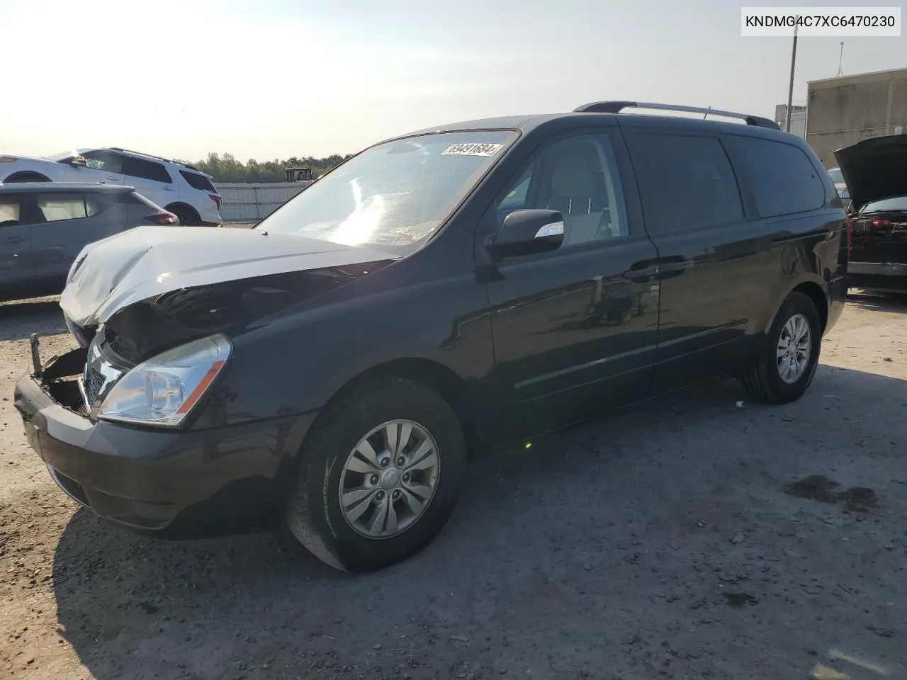 2012 Kia Sedona Lx VIN: KNDMG4C7XC6470230 Lot: 69491684