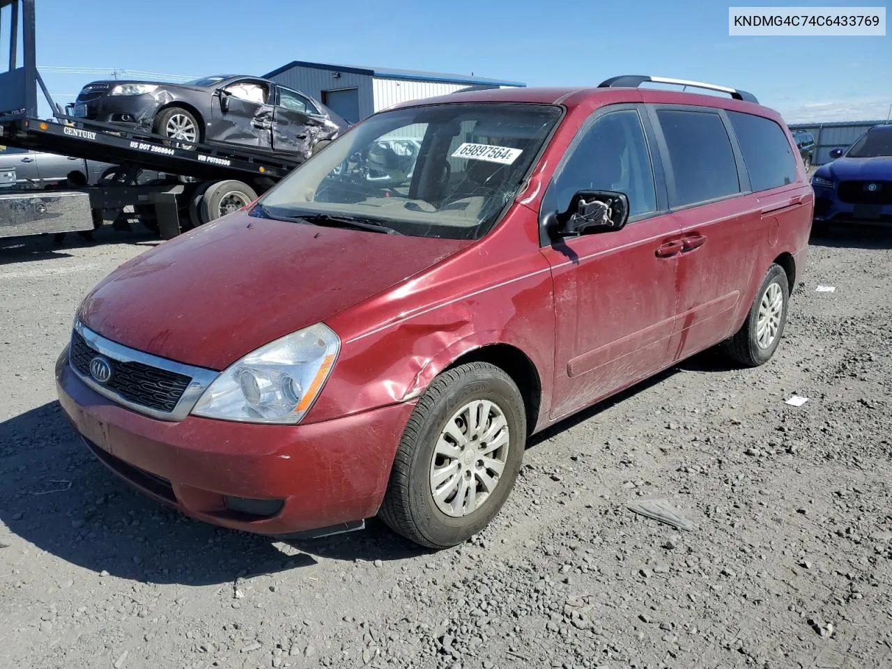 2012 Kia Sedona Lx VIN: KNDMG4C74C6433769 Lot: 69897564