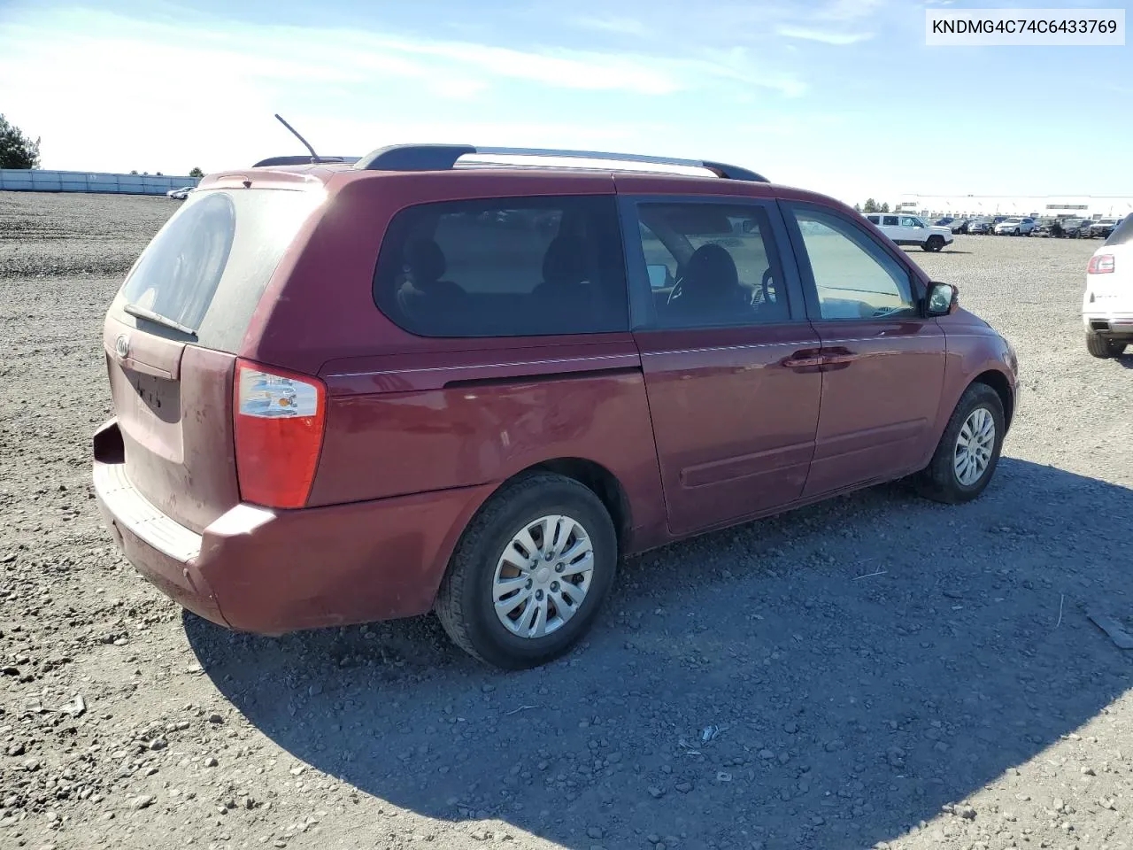 2012 Kia Sedona Lx VIN: KNDMG4C74C6433769 Lot: 69897564