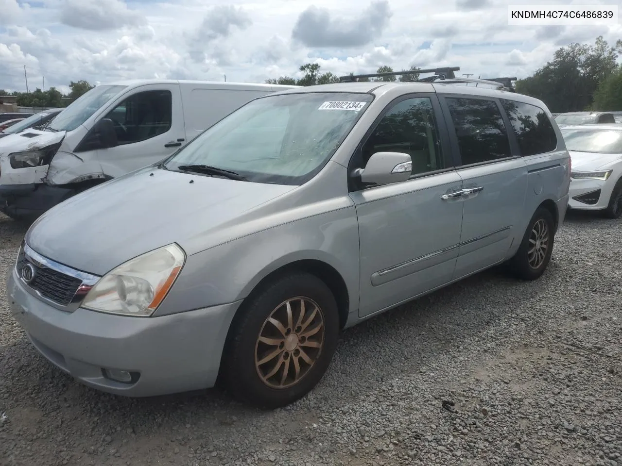 2012 Kia Sedona Ex VIN: KNDMH4C74C6486839 Lot: 70802134