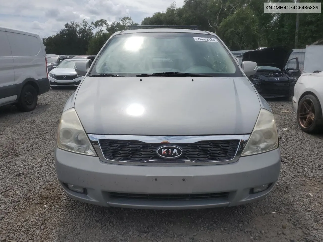 2012 Kia Sedona Ex VIN: KNDMH4C74C6486839 Lot: 70802134