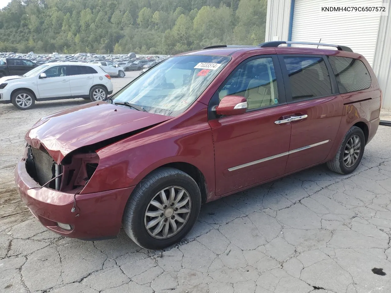 2012 Kia Sedona Ex VIN: KNDMH4C79C6507572 Lot: 71033514