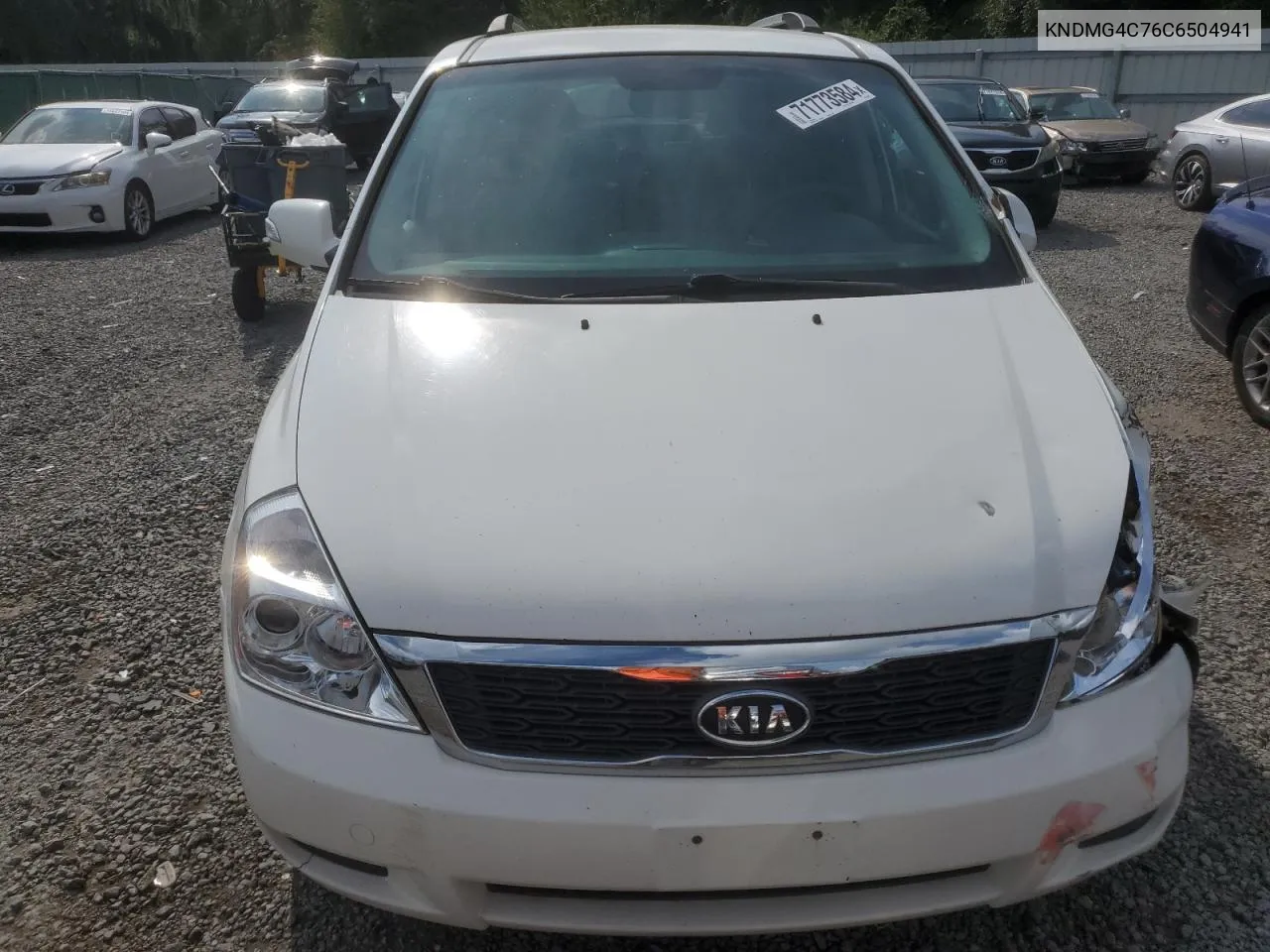 2012 Kia Sedona Lx VIN: KNDMG4C76C6504941 Lot: 71773584