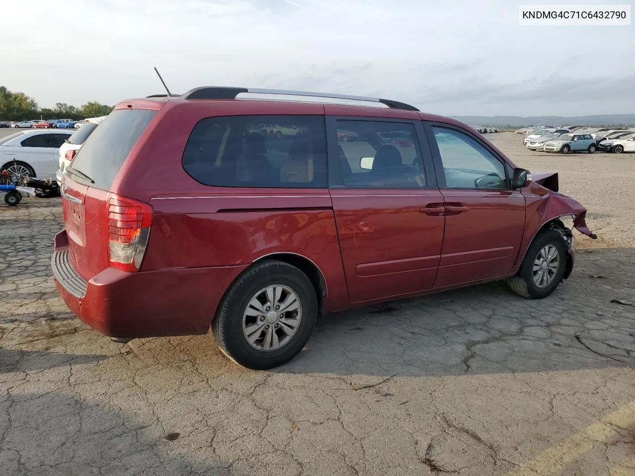 2012 Kia Sedona Lx VIN: KNDMG4C71C6432790 Lot: 71918464