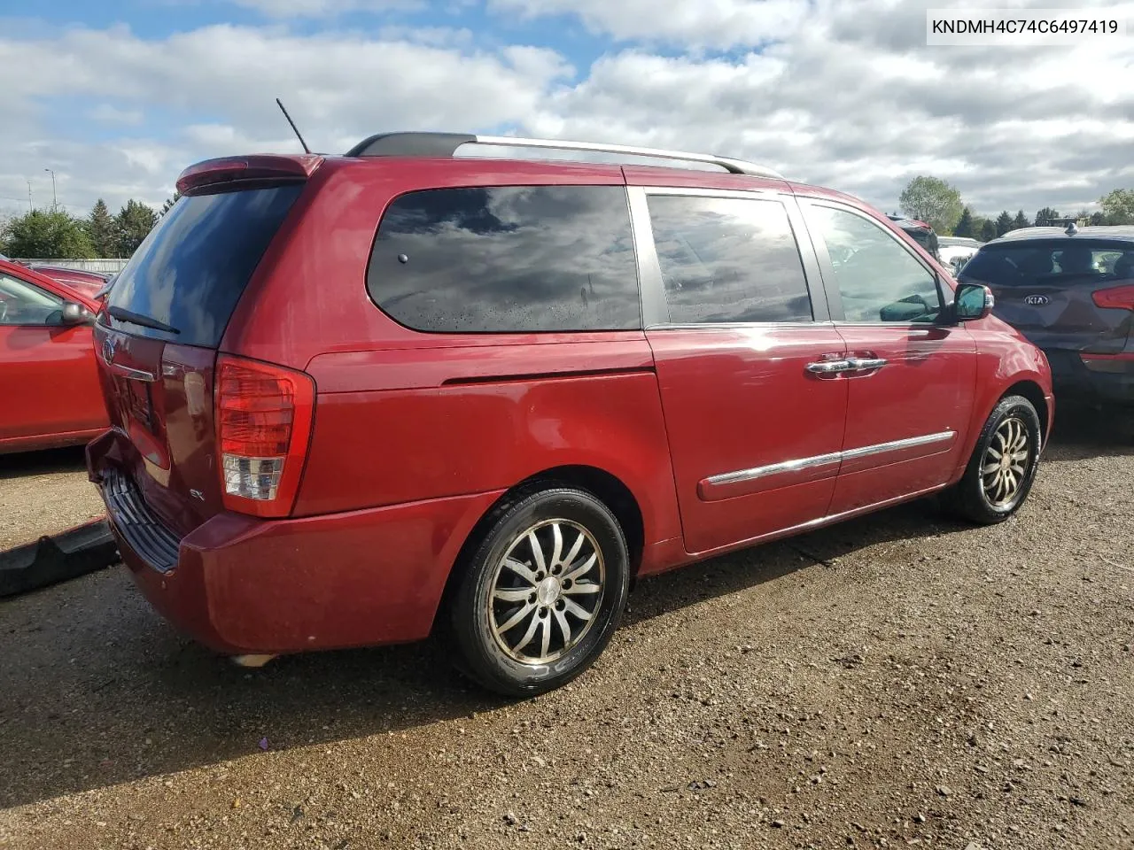 2012 Kia Sedona Ex VIN: KNDMH4C74C6497419 Lot: 72339504