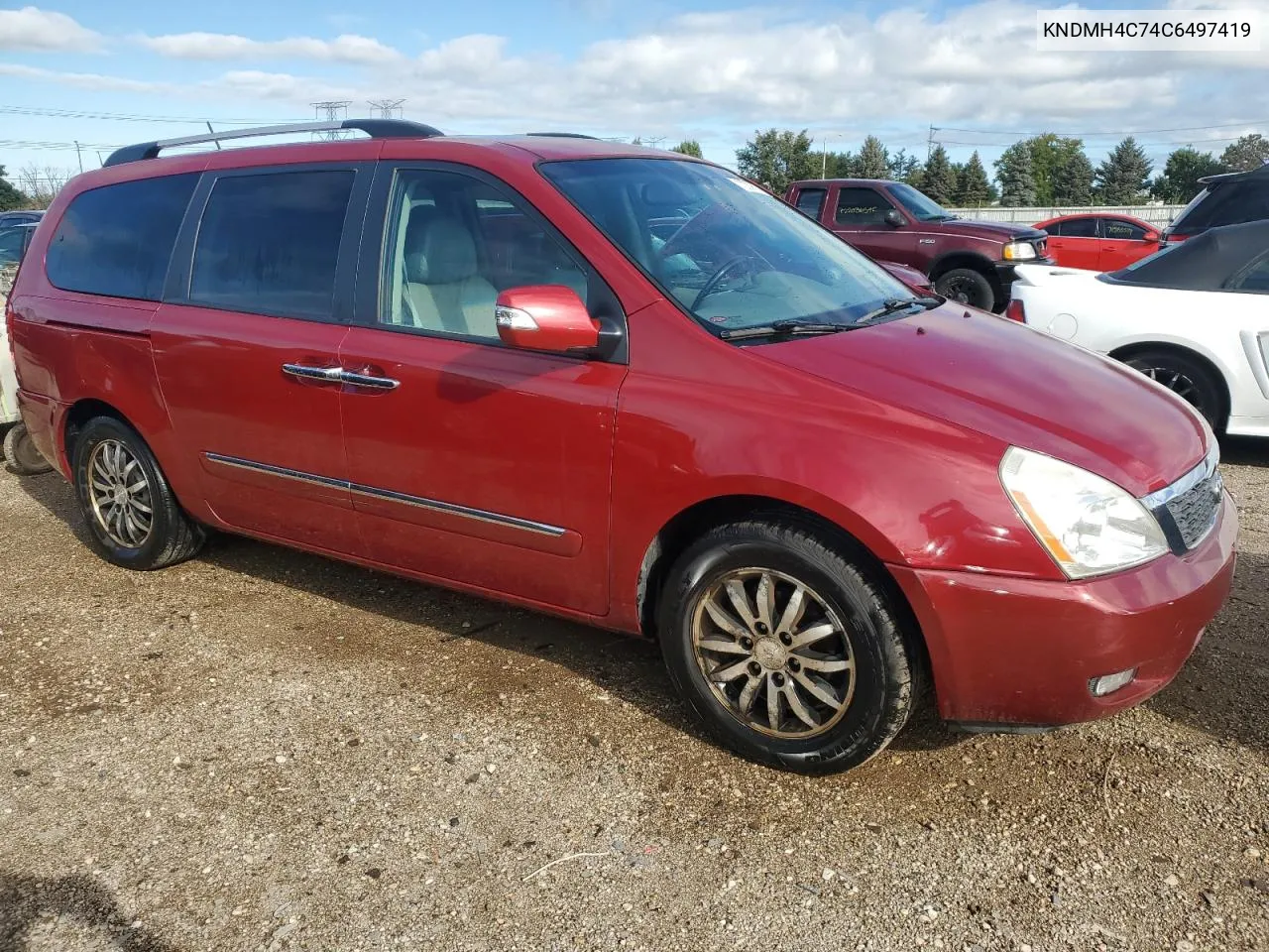 2012 Kia Sedona Ex VIN: KNDMH4C74C6497419 Lot: 72339504