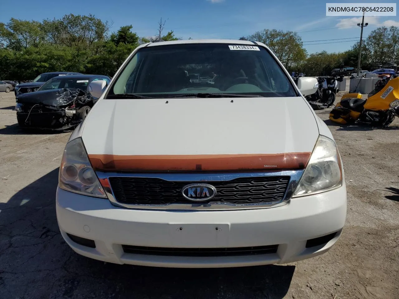 2012 Kia Sedona Lx VIN: KNDMG4C78C6422208 Lot: 73438334