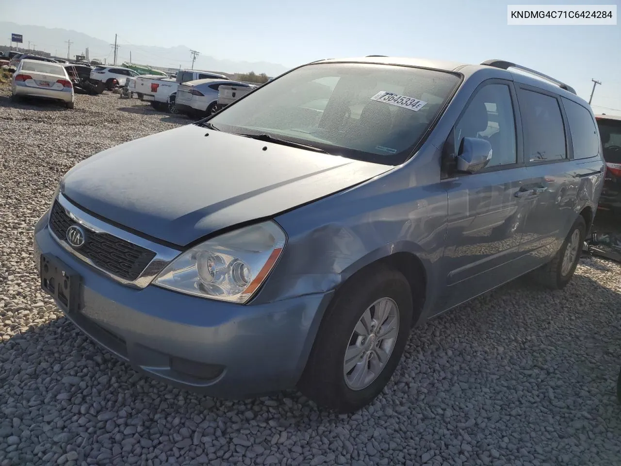 2012 Kia Sedona Lx VIN: KNDMG4C71C6424284 Lot: 73645334