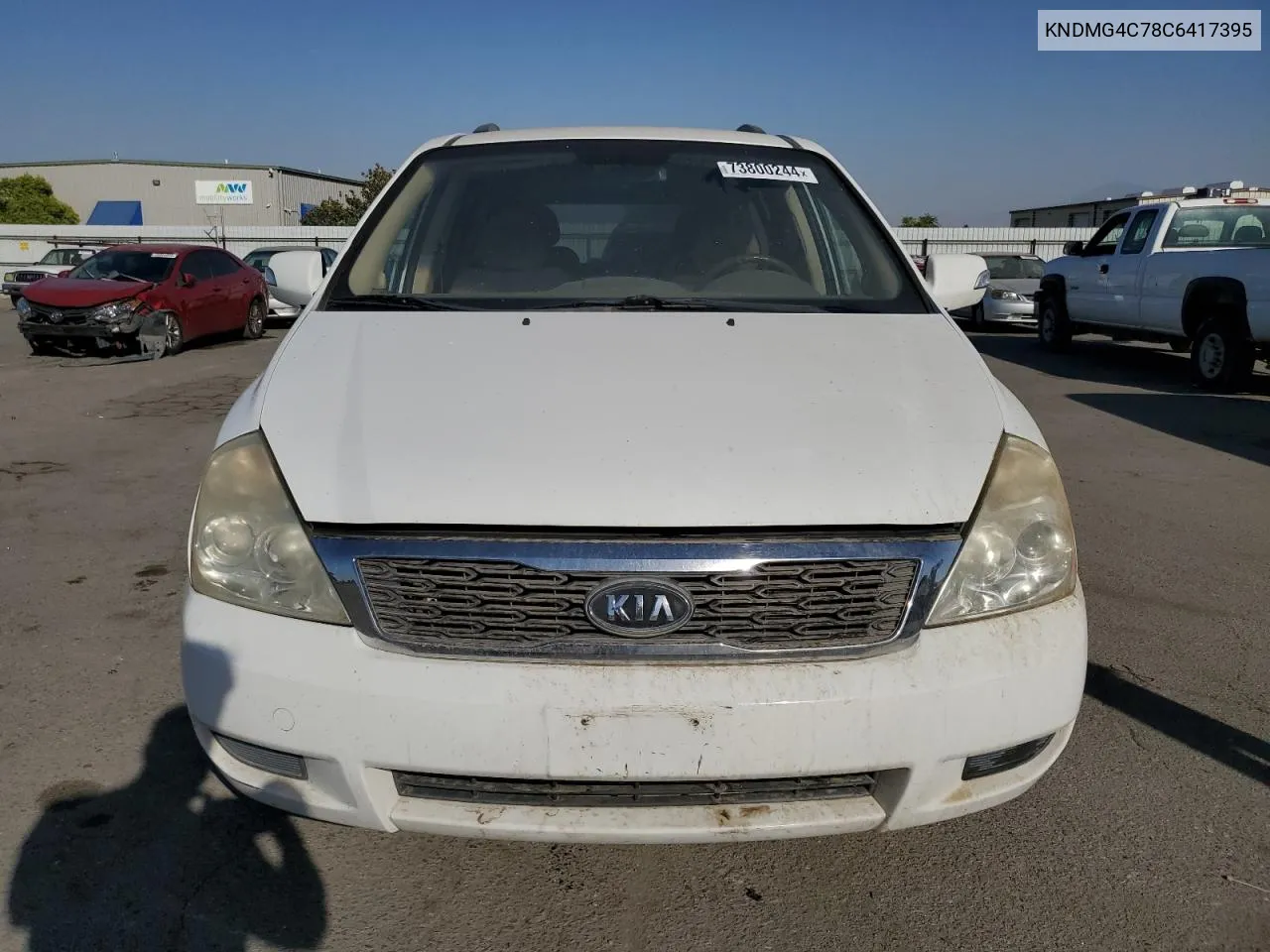 2012 Kia Sedona Lx VIN: KNDMG4C78C6417395 Lot: 73800244