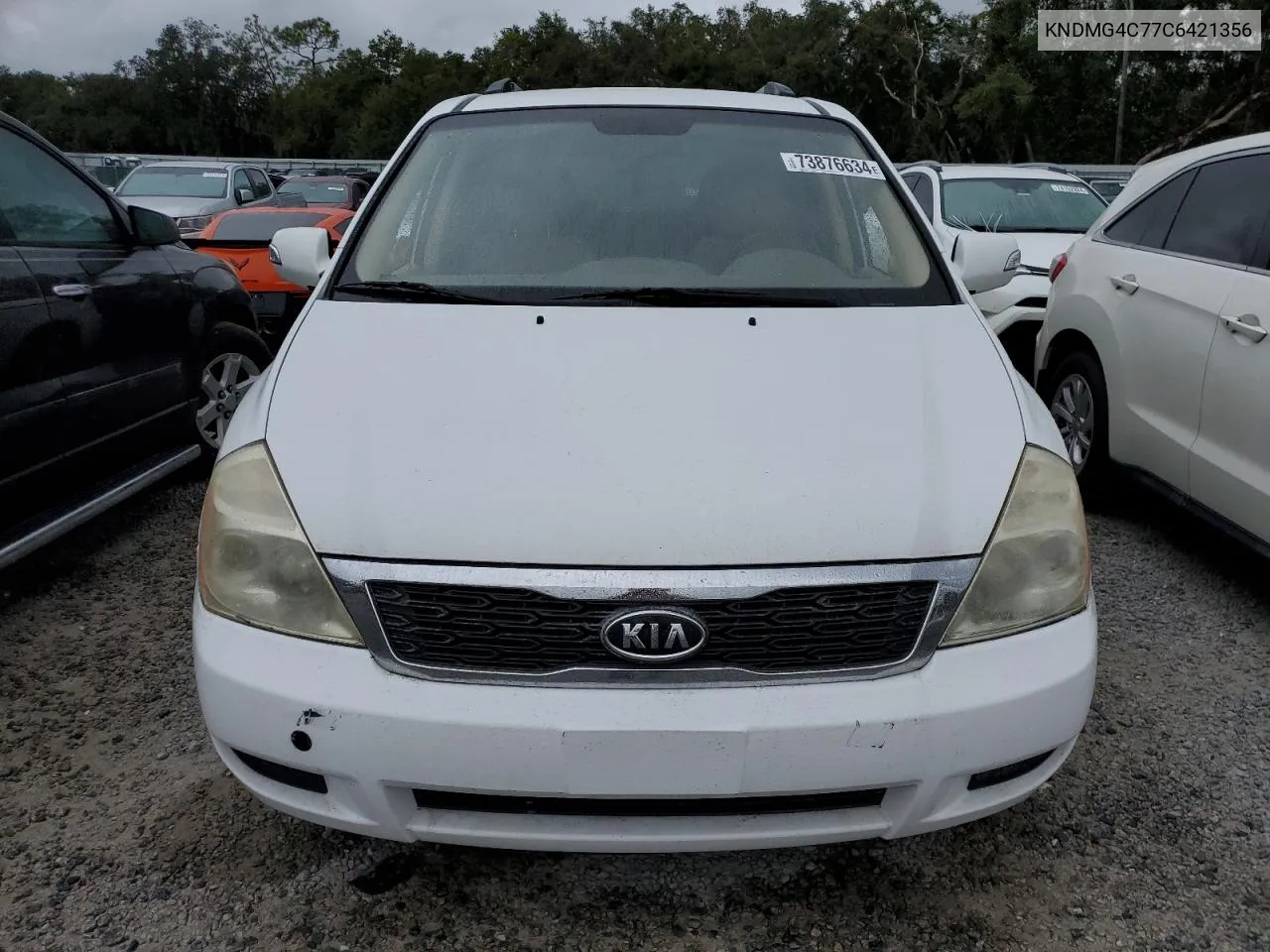 2012 Kia Sedona Lx VIN: KNDMG4C77C6421356 Lot: 73876634