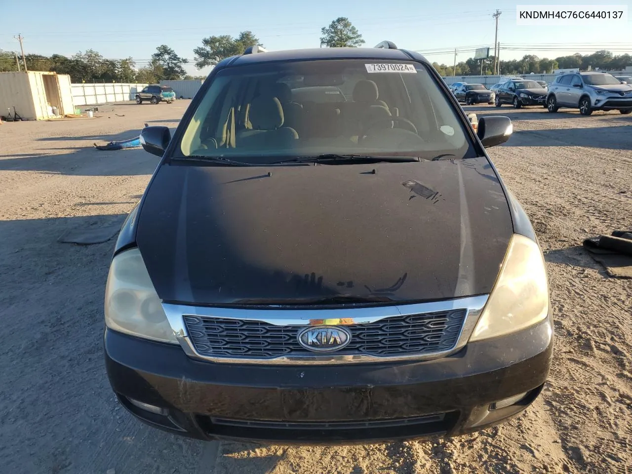 2012 Kia Sedona Ex VIN: KNDMH4C76C6440137 Lot: 73970024