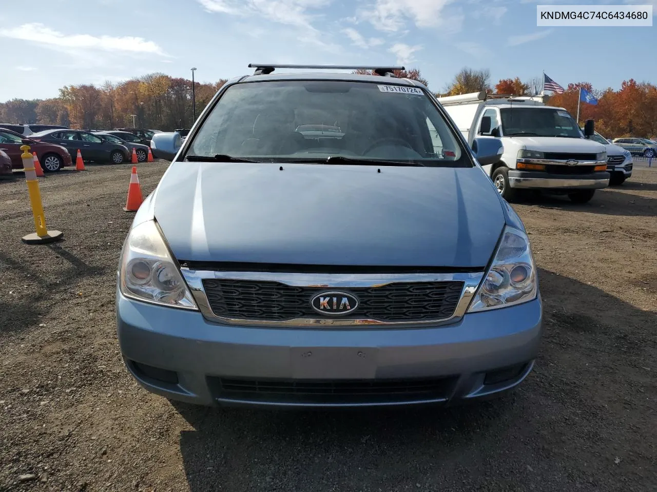 2012 Kia Sedona Lx VIN: KNDMG4C74C6434680 Lot: 75170724