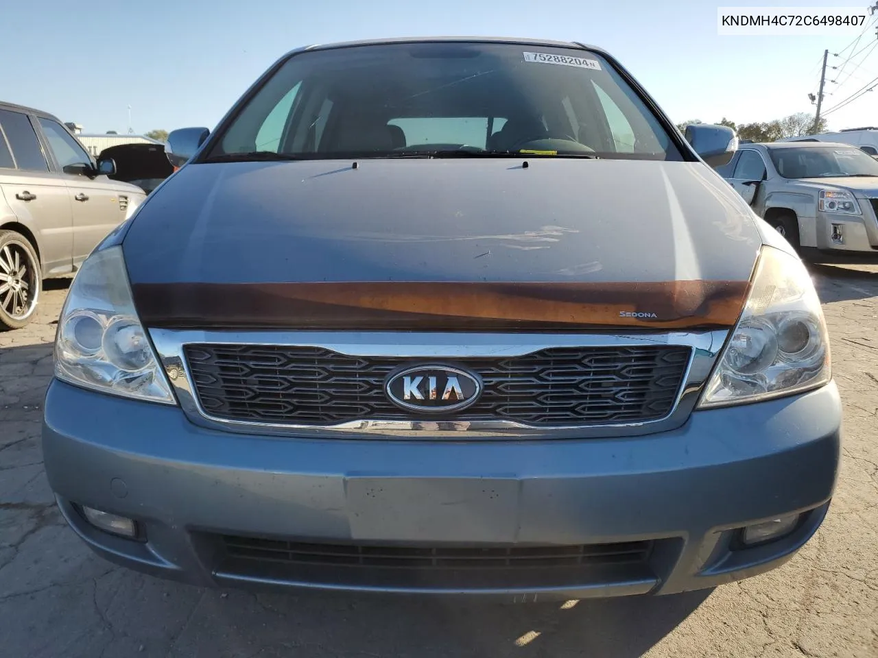 2012 Kia Sedona Ex VIN: KNDMH4C72C6498407 Lot: 75288204