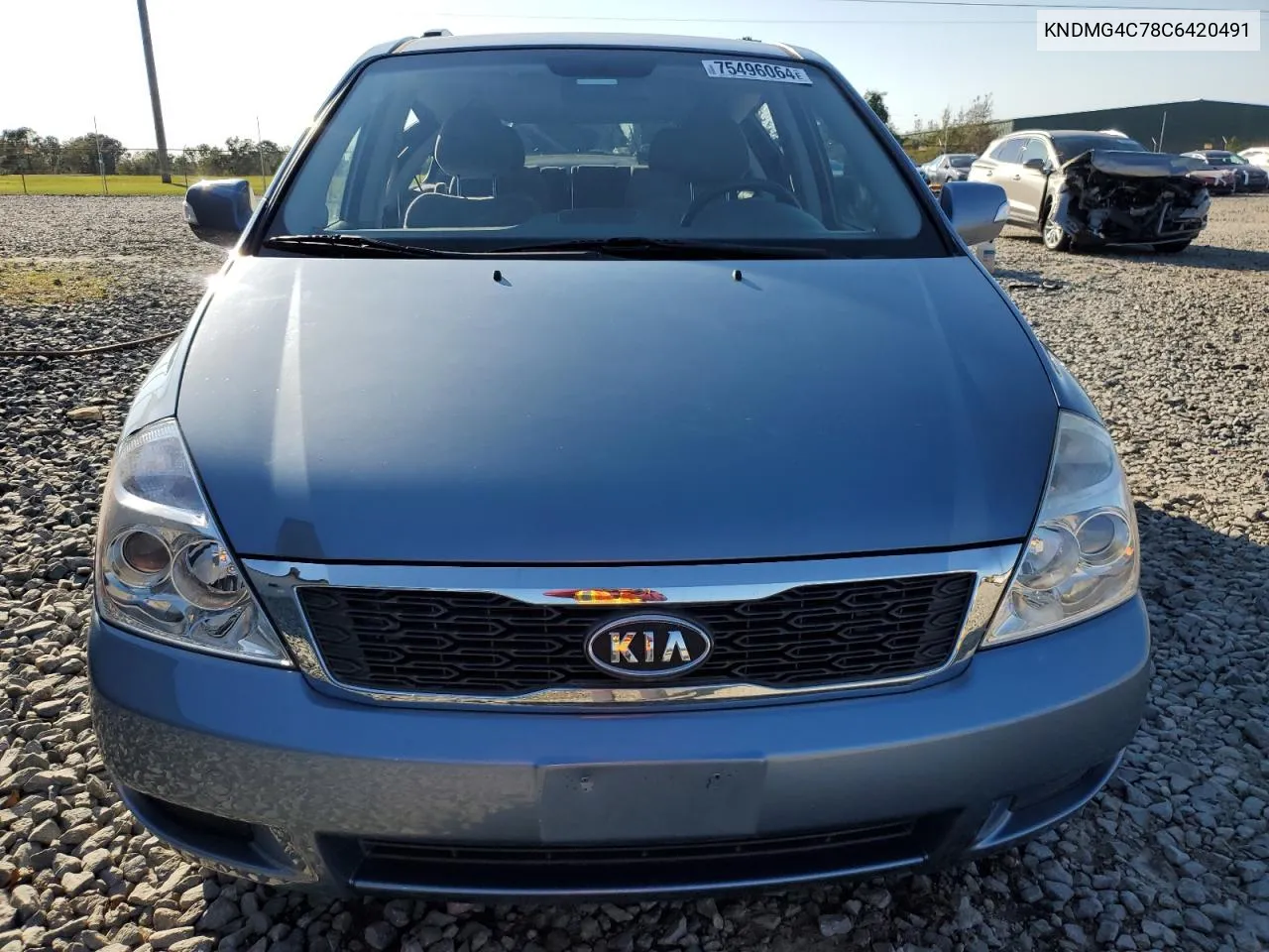 2012 Kia Sedona Lx VIN: KNDMG4C78C6420491 Lot: 75496064