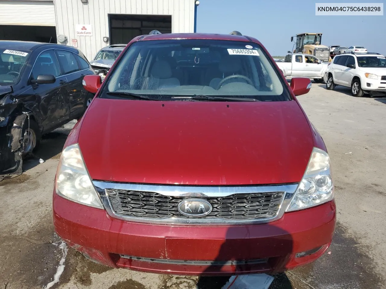 2012 Kia Sedona Lx VIN: KNDMG4C75C6438298 Lot: 75685394