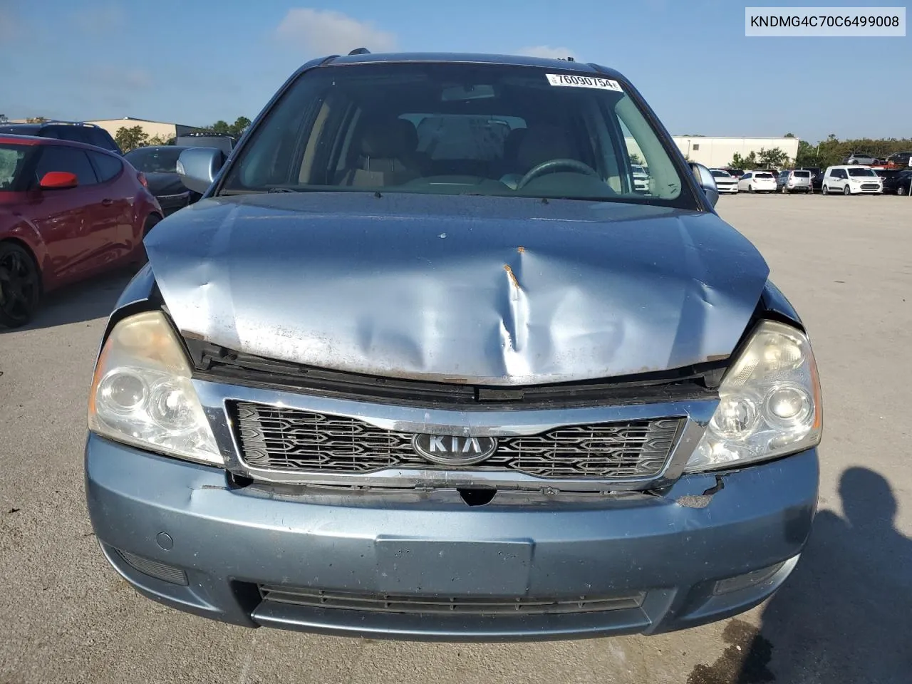 2012 Kia Sedona Lx VIN: KNDMG4C70C6499008 Lot: 76090754