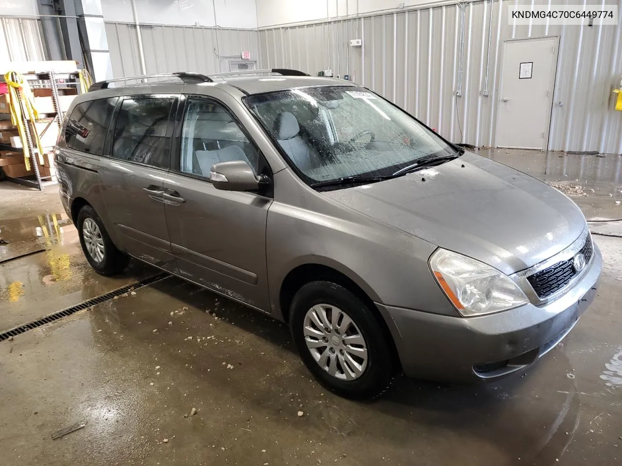 2012 Kia Sedona Lx VIN: KNDMG4C70C6449774 Lot: 77184634