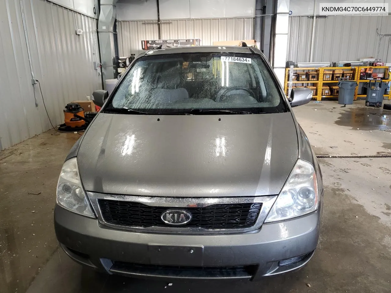 2012 Kia Sedona Lx VIN: KNDMG4C70C6449774 Lot: 77184634