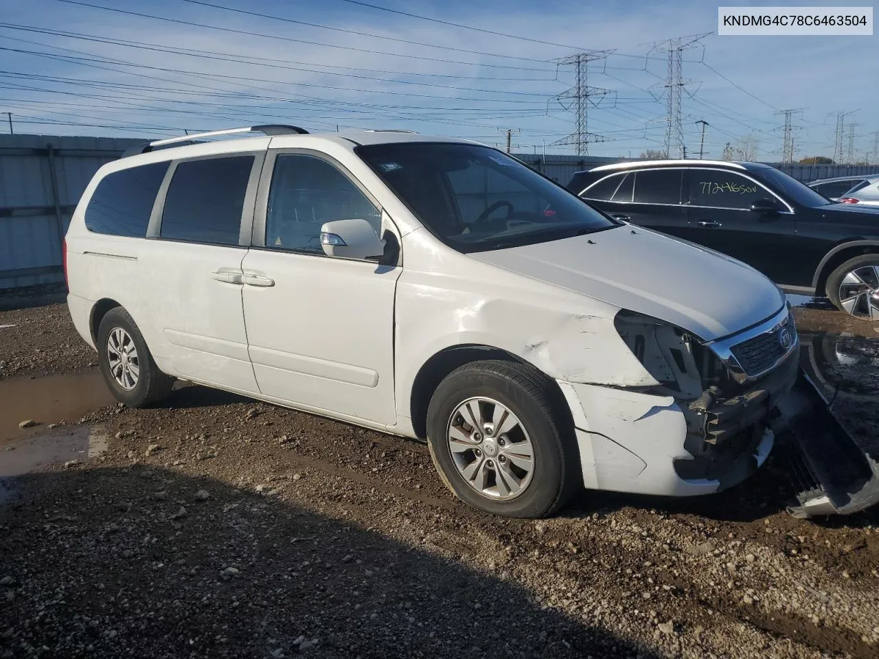 2012 Kia Sedona Lx VIN: KNDMG4C78C6463504 Lot: 77474984