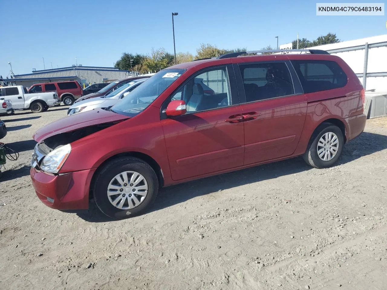 2012 Kia Sedona Lx VIN: KNDMG4C79C6483194 Lot: 77485374