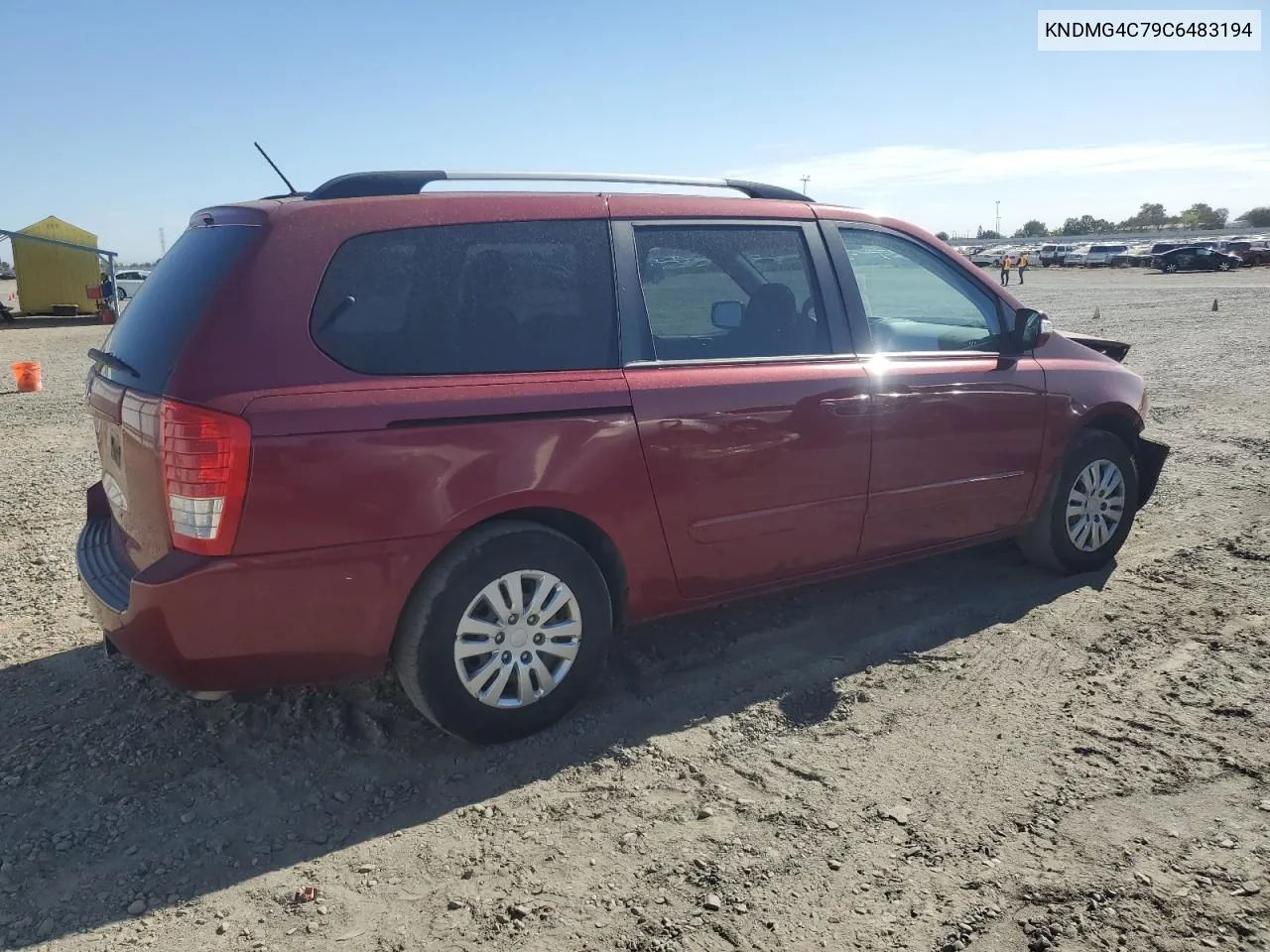 2012 Kia Sedona Lx VIN: KNDMG4C79C6483194 Lot: 77485374