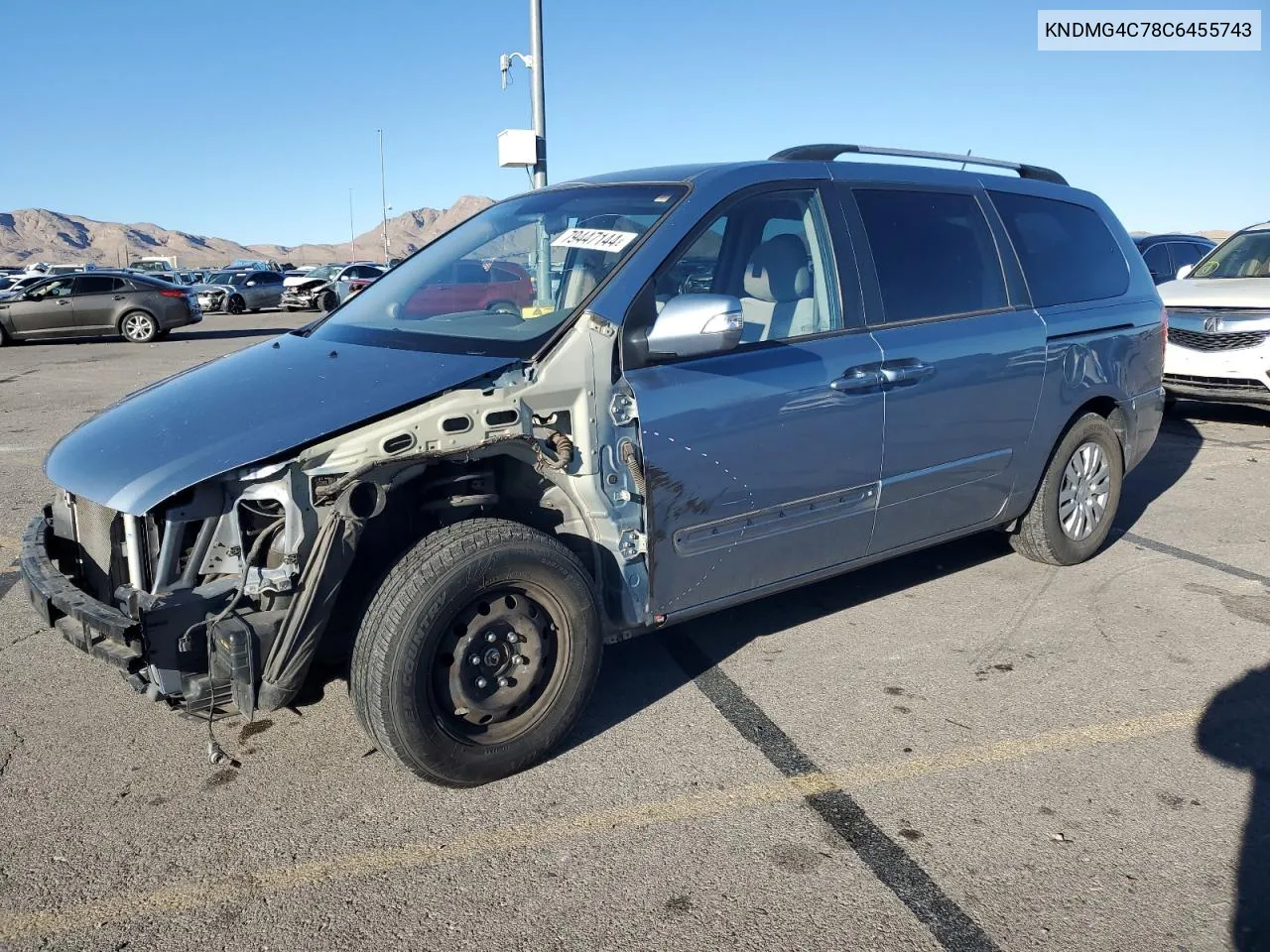 2012 Kia Sedona Lx VIN: KNDMG4C78C6455743 Lot: 79447144