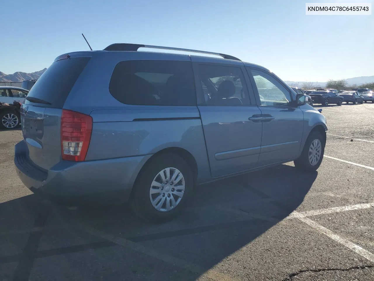 2012 Kia Sedona Lx VIN: KNDMG4C78C6455743 Lot: 79447144