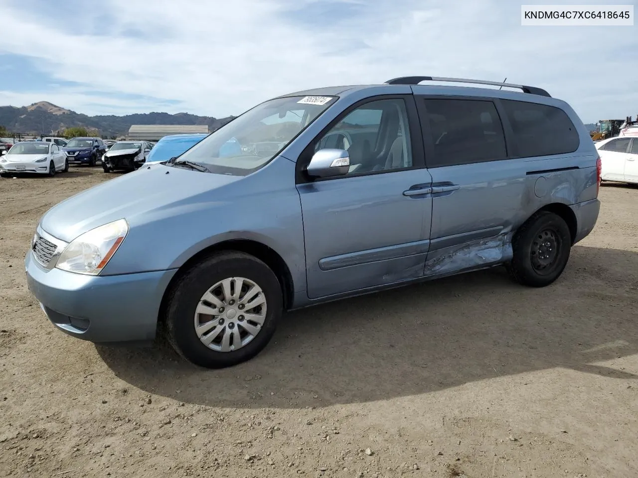 2012 Kia Sedona Lx VIN: KNDMG4C7XC6418645 Lot: 79535074