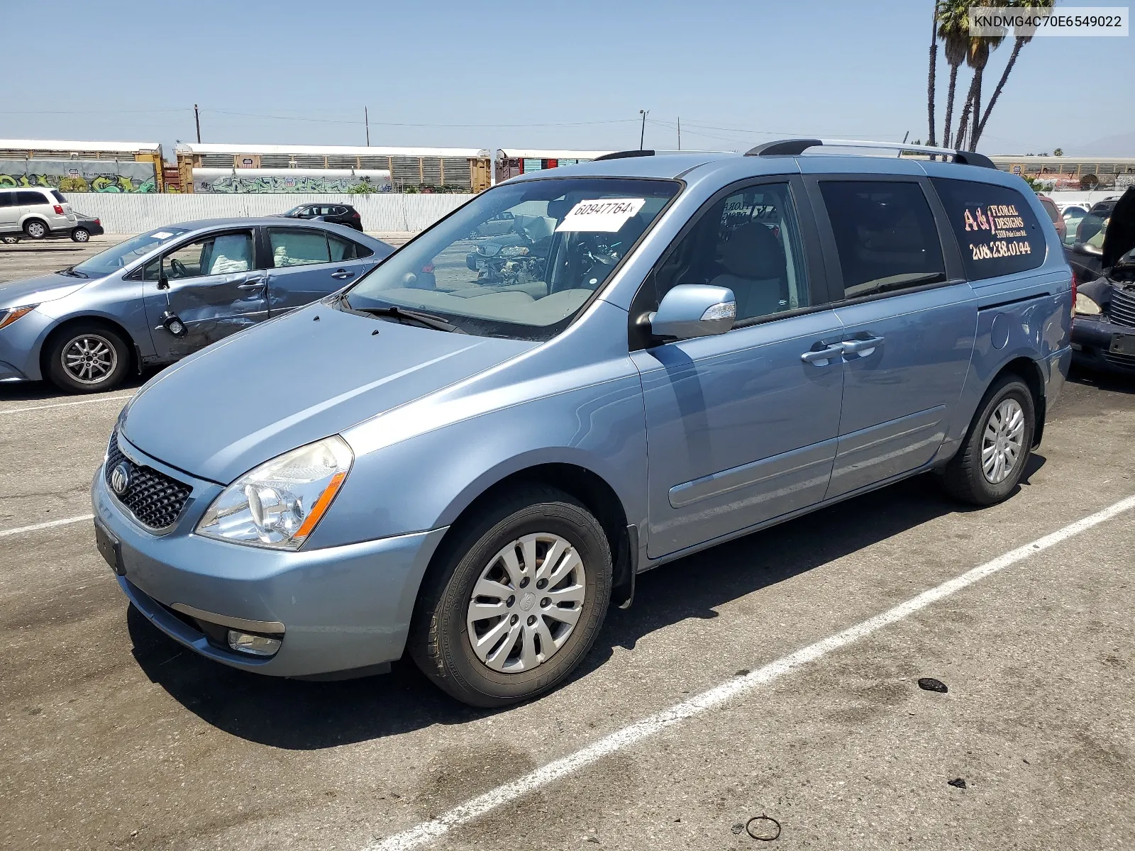 2014 Kia Sedona Lx VIN: KNDMG4C70E6549022 Lot: 60947764