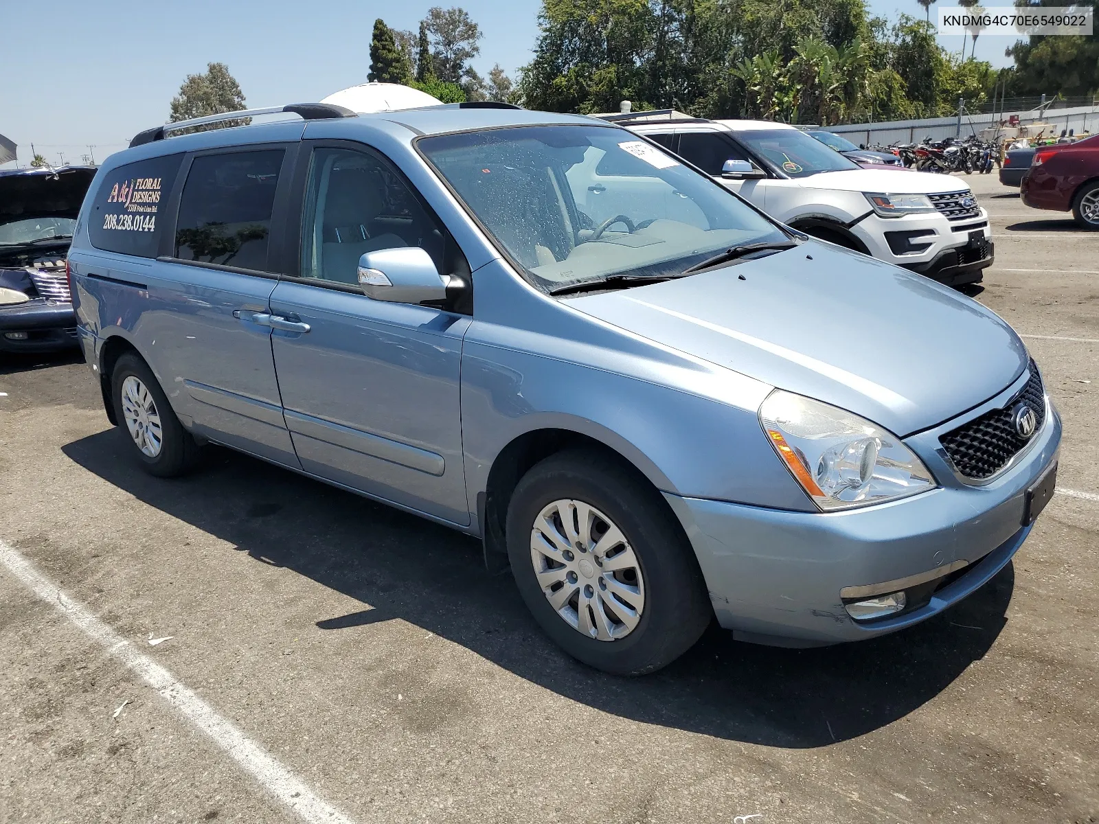 2014 Kia Sedona Lx VIN: KNDMG4C70E6549022 Lot: 60947764