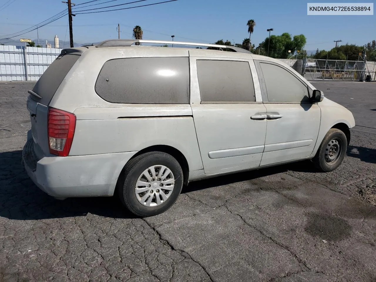 2014 Kia Sedona Lx VIN: KNDMG4C72E6538894 Lot: 74150864