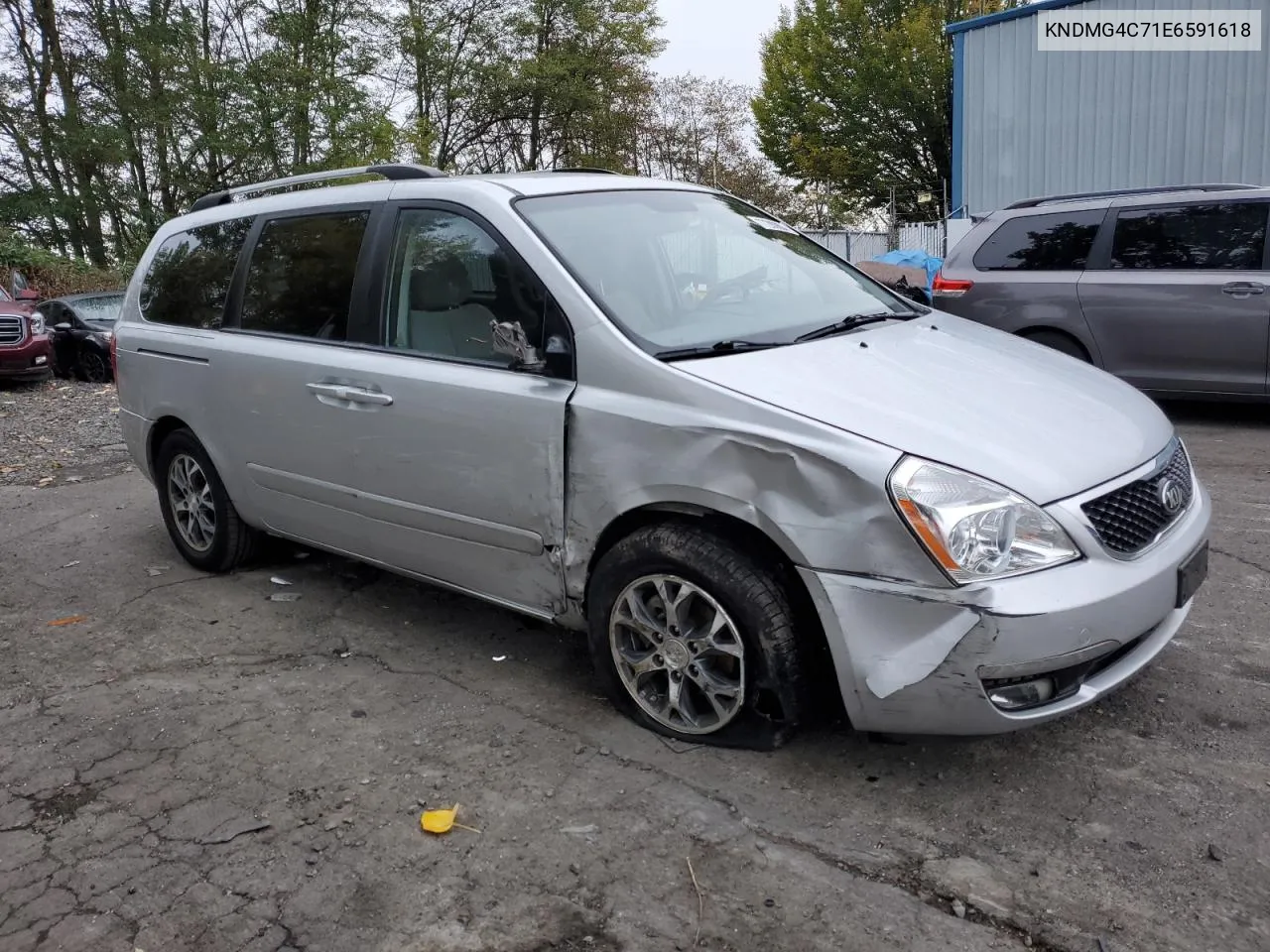 2014 Kia Sedona Lx VIN: KNDMG4C71E6591618 Lot: 77280804