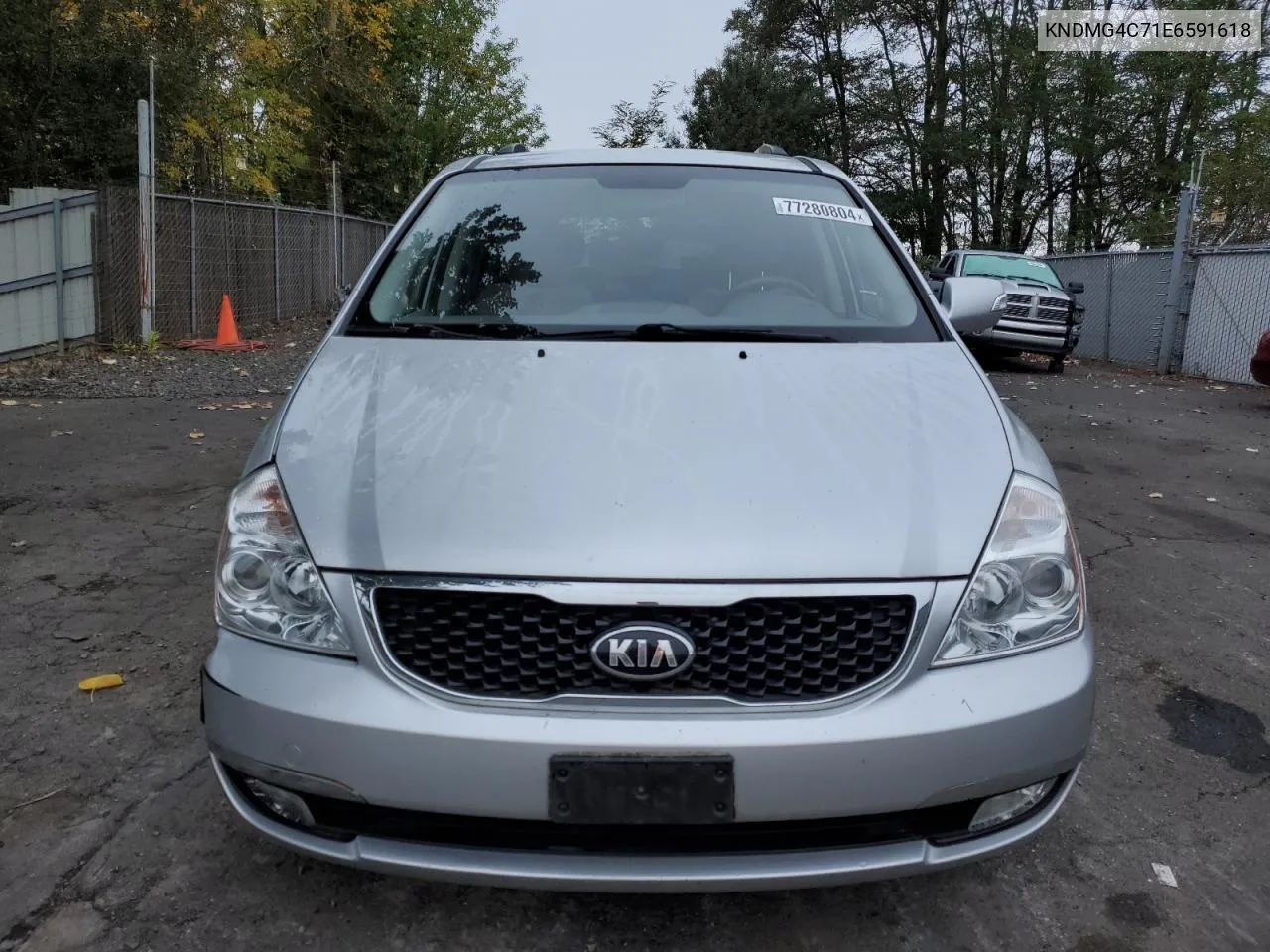 2014 Kia Sedona Lx VIN: KNDMG4C71E6591618 Lot: 77280804