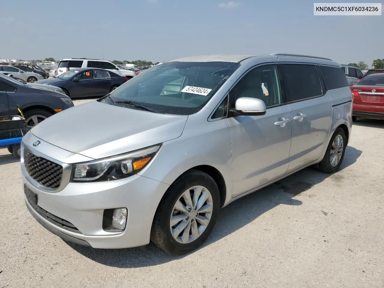 2015 Kia Sedona Ex VIN: KNDMC5C1XF6034236 Lot: 57424624