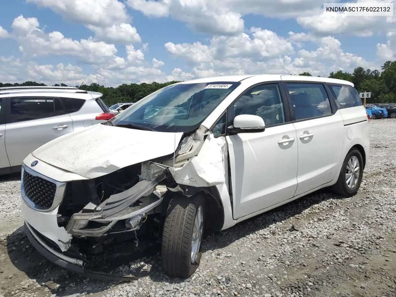 2015 Kia Sedona L VIN: KNDMA5C17F6022132 Lot: 57431604