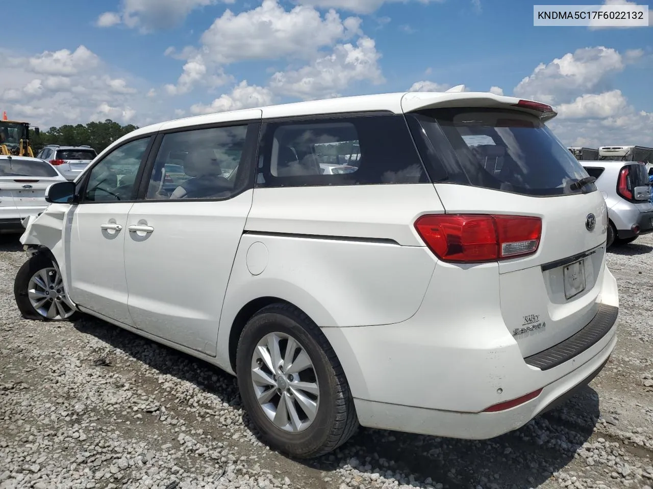 2015 Kia Sedona L VIN: KNDMA5C17F6022132 Lot: 57431604