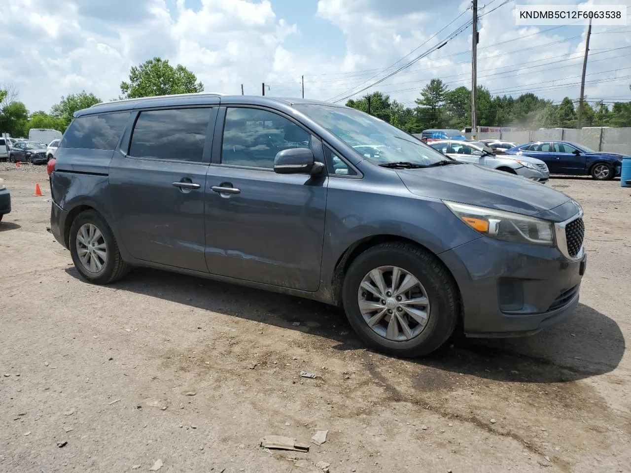 KNDMB5C12F6063538 2015 Kia Sedona Lx