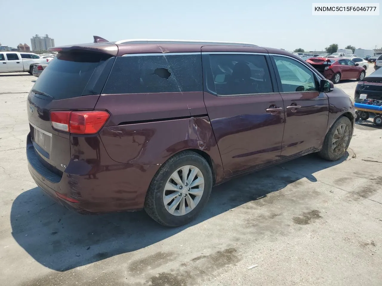 2015 Kia Sedona Ex VIN: KNDMC5C15F6046777 Lot: 66198004