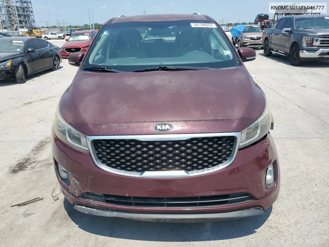 2015 Kia Sedona Ex VIN: KNDMC5C15F6046777 Lot: 66198004