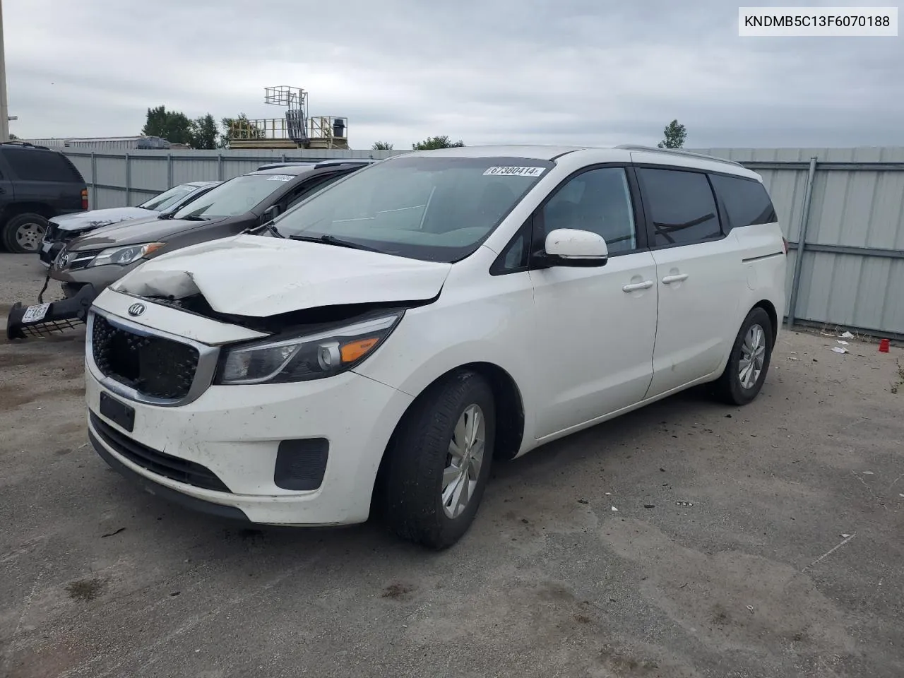 2015 Kia Sedona Lx VIN: KNDMB5C13F6070188 Lot: 67380414