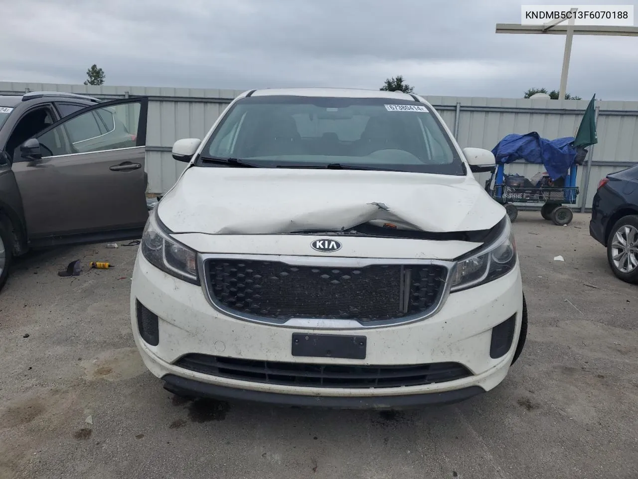 2015 Kia Sedona Lx VIN: KNDMB5C13F6070188 Lot: 67380414