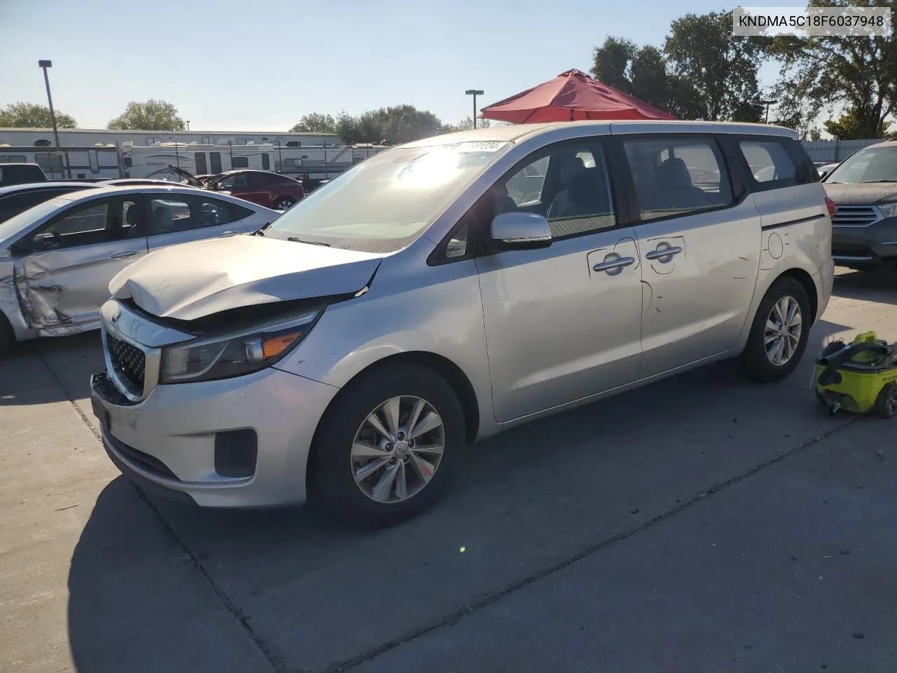 2015 Kia Sedona L VIN: KNDMA5C18F6037948 Lot: 69981234